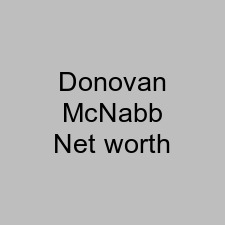 Donovan McNabb Net worth