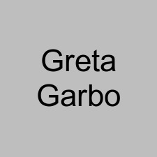 Greta Garbo