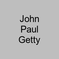 John Paul Getty