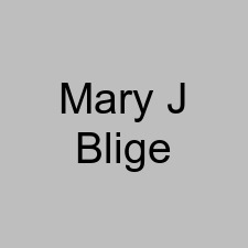 Mary J Blige