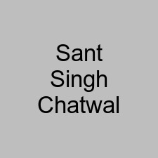 Sant Singh Chatwal