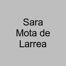 Sara Mota de Larrea