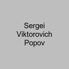 Sergei Viktorovich Popov