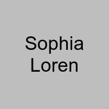 Sophia Loren