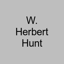 W. Herbert Hunt